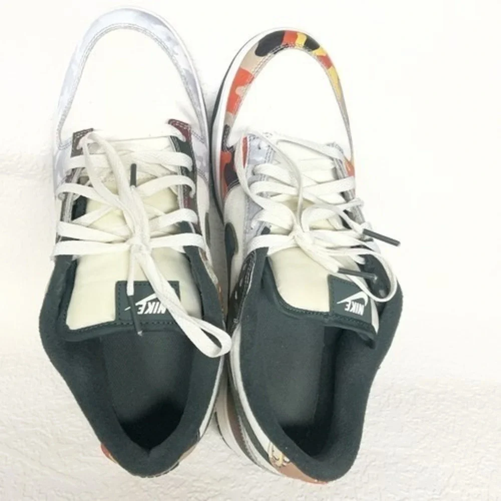 Nike‎ Dunk Low SE Sail Multi Camo Lace Up Sneakers Men 11 Vietnam Fabric/Leather